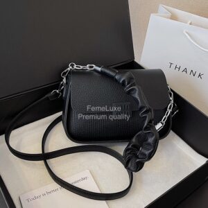 Ruffled Shoulder - Black